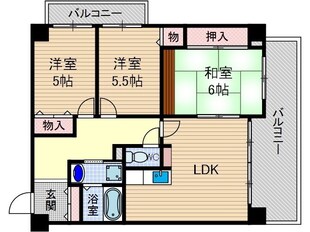 ミューズコートの物件間取画像